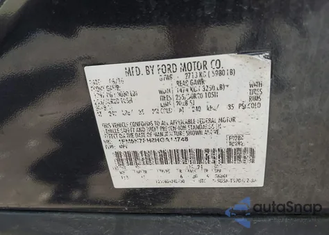 2017 Ford Explorer Limited from USA, damaged, VIN 1FM5K7FH8HGA14748